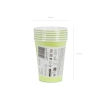 Világoszöld papírpohár 250 ml – 6 darabos csomag