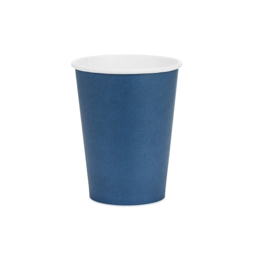 Sötétkék papírpohár 250 ml – 6 darabos csomag