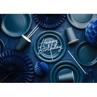 Papirnate čaše tamnoplave 250 ml – pakiranje 6 kom