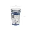 Sötétkék papírpohár 250 ml – 6 darabos csomag