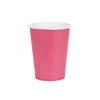Pahare din hârtie roz închis 250 ml – set de 6 bucăți