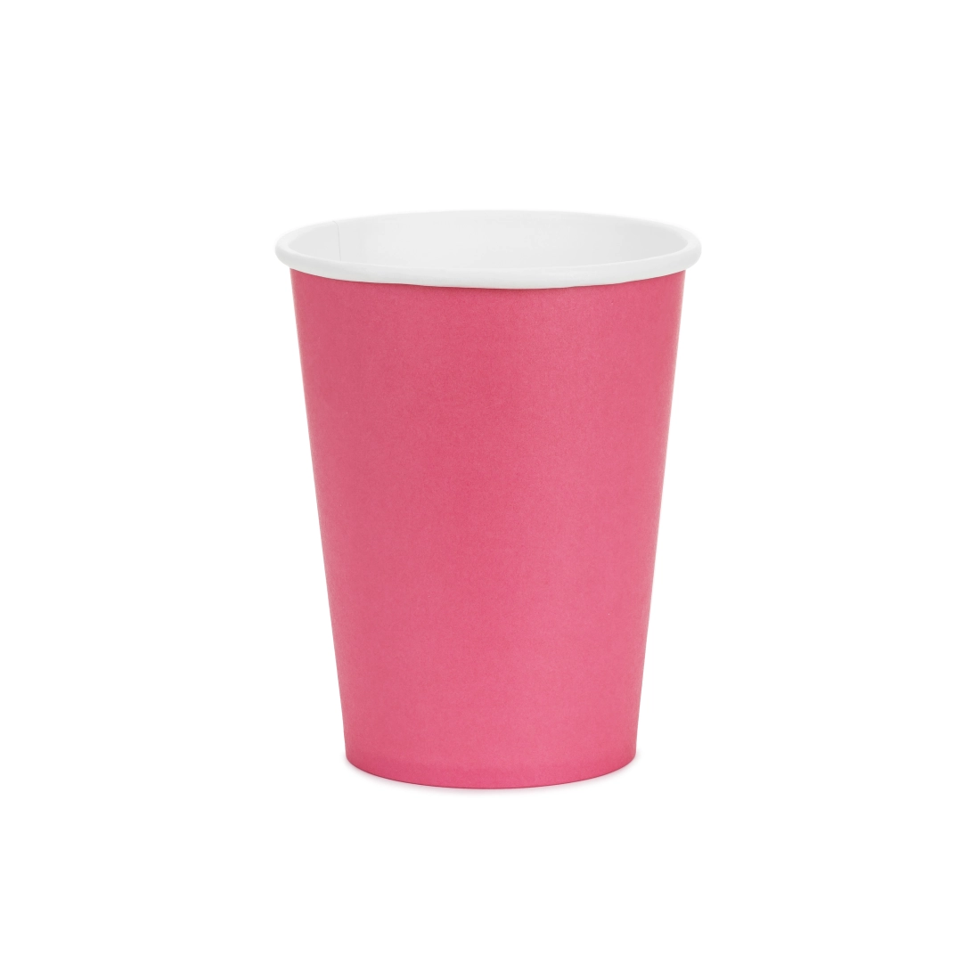 Pahare din hârtie roz închis 250 ml – set de 6 bucăți