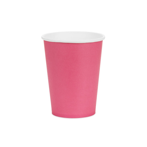 Sötét rózsaszín papír pohár 250 ml – 6 darabos csomag Sötét rózsaszín papír pohár 250 ml – 6 darabos csomag