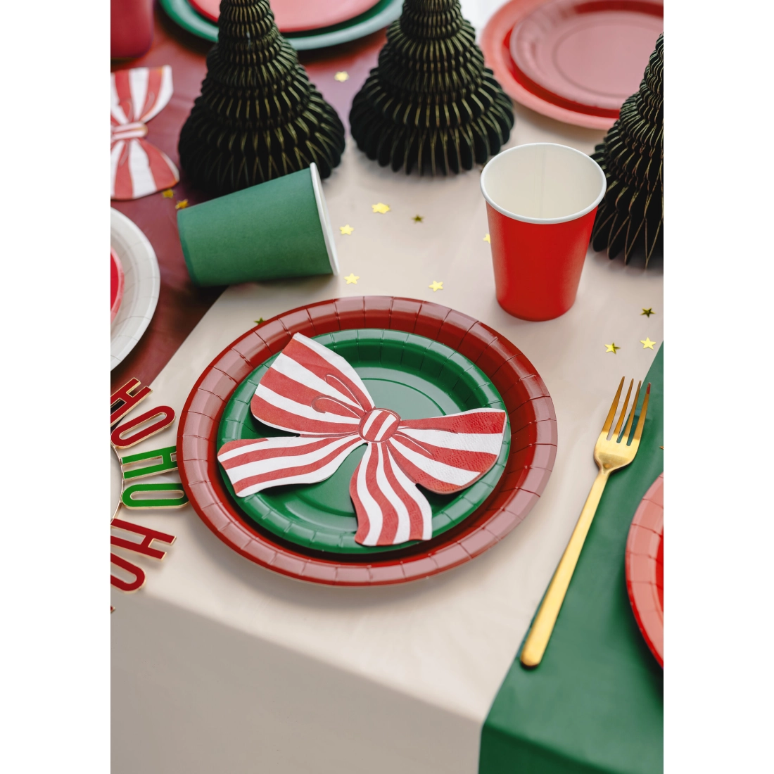 Sötétzöld papír pohár 250 ml, 6 db-os csomag