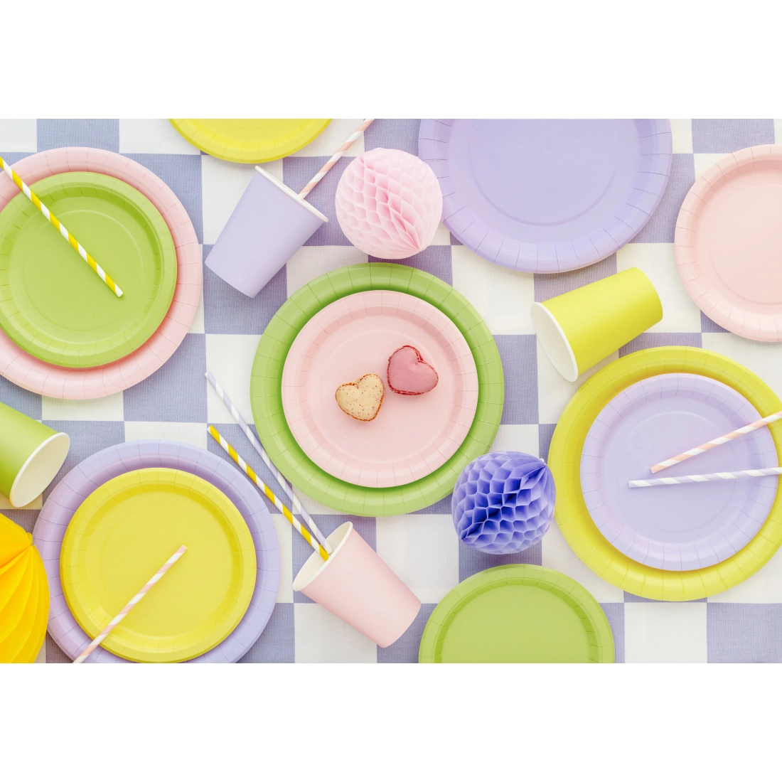 Pahare din hârtie galbene 250 ml – set 6 buc.