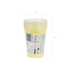 Pahare din hârtie galbene 250 ml – set 6 buc.