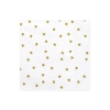 Papirnati prtički beli z zlatimi zvezdami 33 x 33 cm – 20 kos