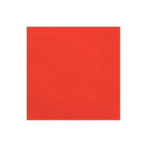 Piros papírszalvéta 33x33 cm – 20 darabos csomag
