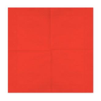 Papirnati prtički rdeči 33x33 cm – paket 20 kos