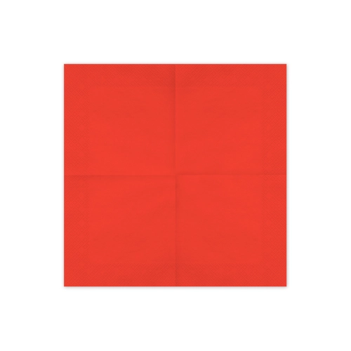 Piros papírszalvéta 33x33 cm – 20 darabos csomag