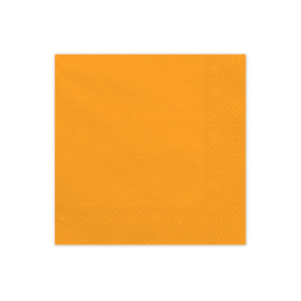 Papirnati prtički svetlo oranžni 33x33 cm – 20 kos
