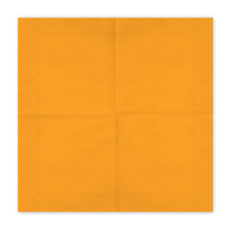 Papirnati prtički svetlo oranžni 33x33 cm – 20 kos