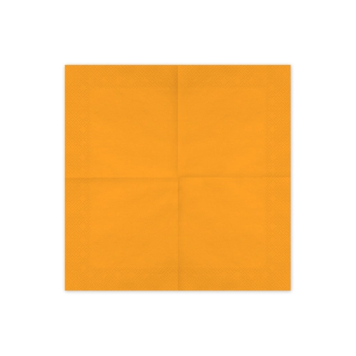 Narancssárga papírszalvéta 33x33 cm – 20 darabos csomag
