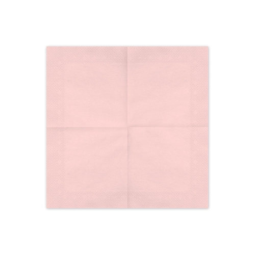 Világos rózsaszín szalvéta 33x33 cm – 20 darabos csomag
