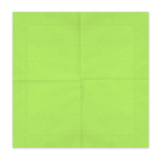 Papirnati prtički svetlo zeleni 33x33 cm – paket 20 kos