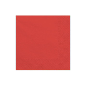 Papirnate salvete tamnocrvene 33 × 33 cm, 20 kom.