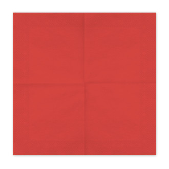 Papirnati prtički temno rdeči 33x33 cm – paket 20 kosov