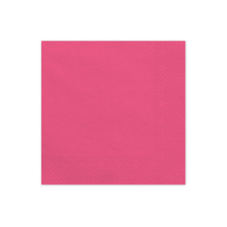Papirnati prtički temno roza 33x33 cm – paket 20 kos