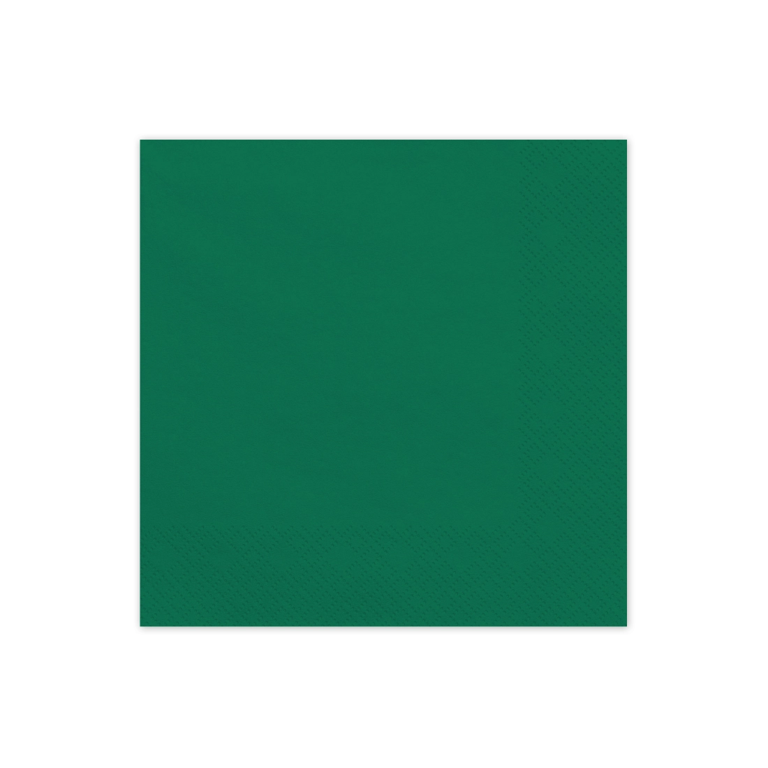 Papirnati prtički temno zeleni 33x33 cm – paket 20 kosov