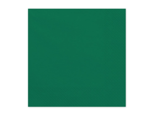 Șervețele de hârtie verde închis 33x33 cm, 20 buc.