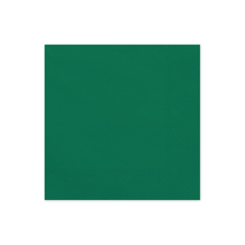 Sötétzöld papírszalvéta 33x33 cm – 20 darabos csomag