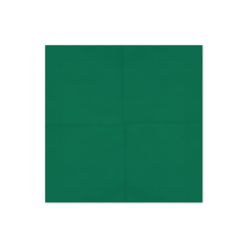 Sötétzöld papírszalvéta 33x33 cm – 20 darabos csomag