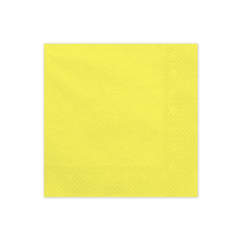 Sárga papírszalvéta 33x33 cm – 20 darabos csomag Sárga papírszalvéta 33x33 cm – 20 darabos csomag