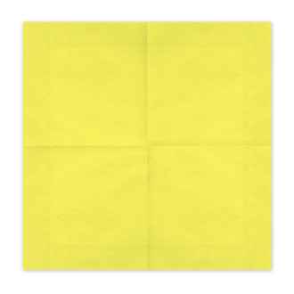 Papirnati prtički rumeni 33x33 cm – paket 20 kosov