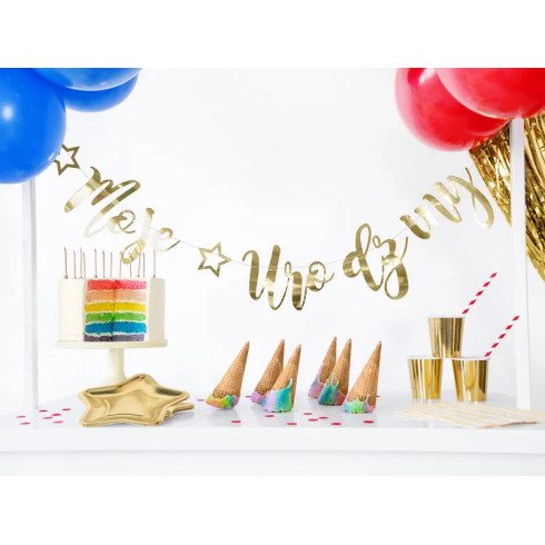 Papirnate slamice rdeče z belim črtastim vzorcem 19,5 cm – 10 kosov, ekološke