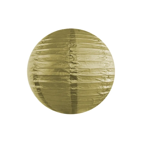 Lampion din hârtie auriu 35 cm – lustru decorativ suspendat