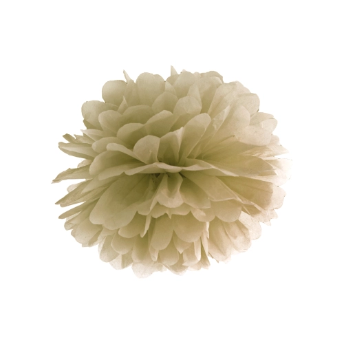 Arany papír pompom 25 cm – dekoratív virág ünnepi alkalmakra