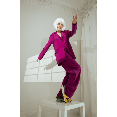 Lasje Kleopatra, beli – srednje dolgi ravni lasje za pust/karnival