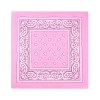 Party bandana ružová bavlnená dekorácia 54x54 cm