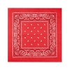 Party bandana šatka bavlnená červená 54x54 cm