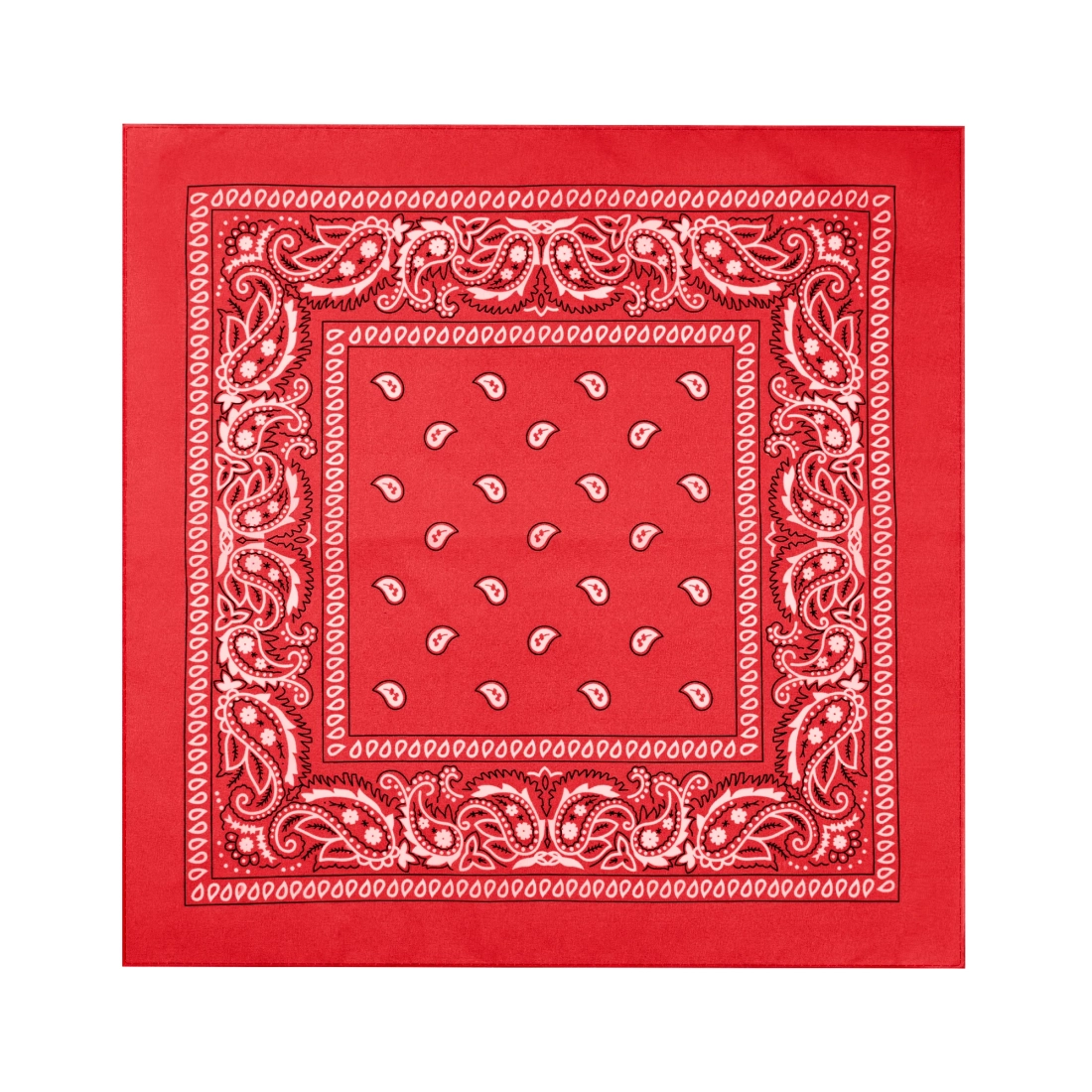 Party bandana šatka bavlnená červená 54x54 cm