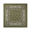 Party bandana šatka bavlnená khaki 54x54 cm