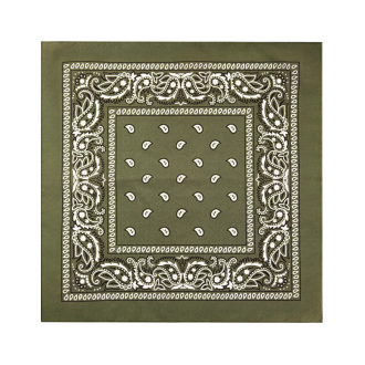 Party bandana šatka bavlnená khaki 54x54 cm