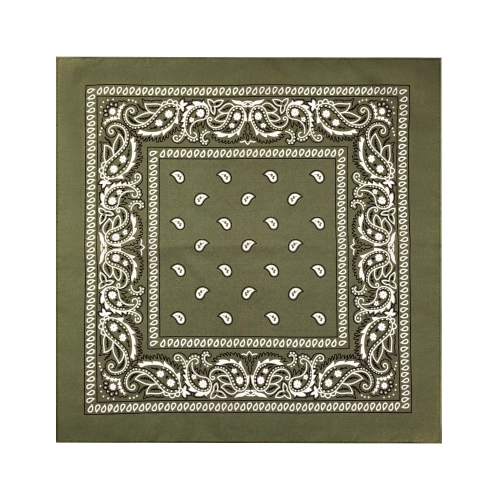 Party bavlněný bandana šátek khaki 54×54 cm