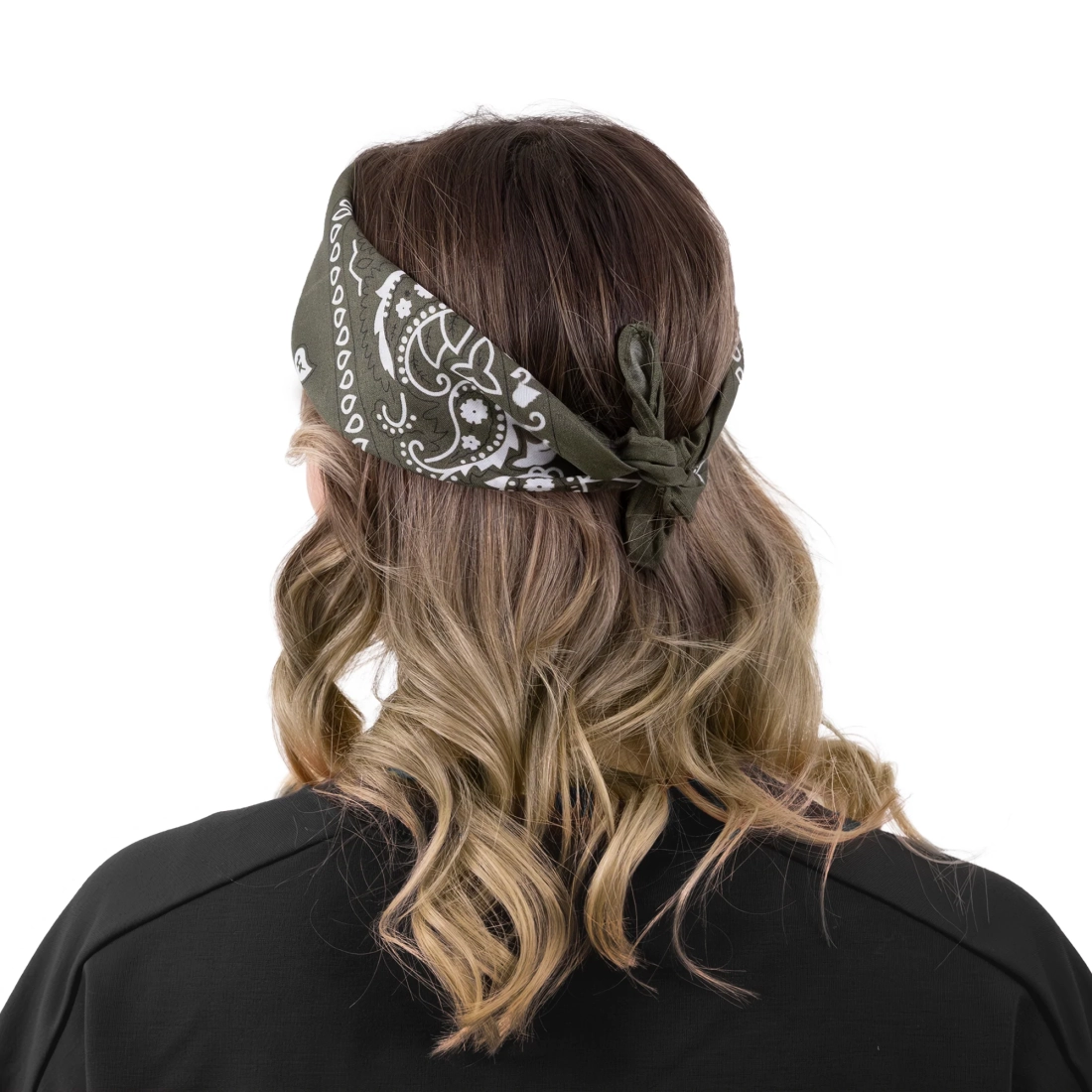 Party bandana šatka bavlnená khaki 54x54 cm