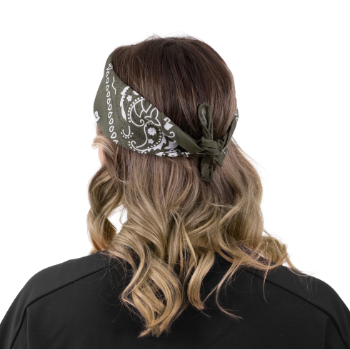 Party bandana šatka bavlnená khaki 54x54 cm