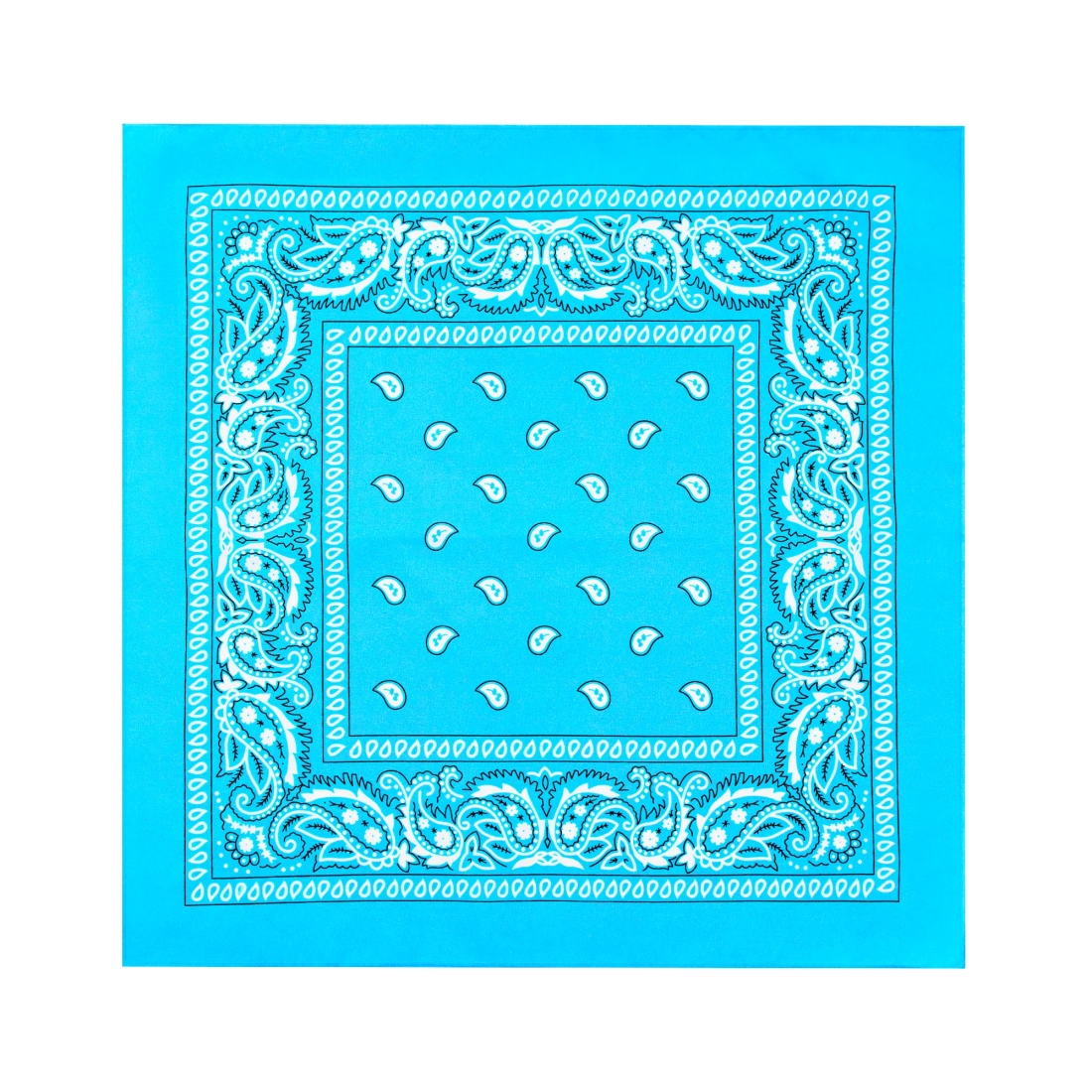 Party bandana šatka bavlnená modrá