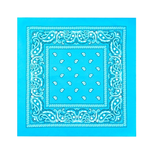 Bandană party din bumbac albastră