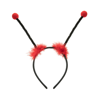 Party čelenka s tykadlami lienka