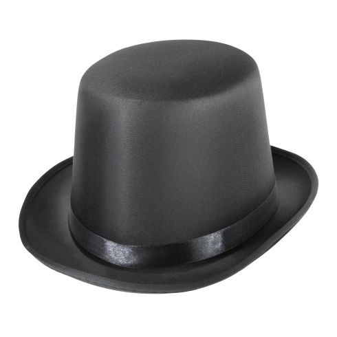 Party cylindrový klobúk čierny