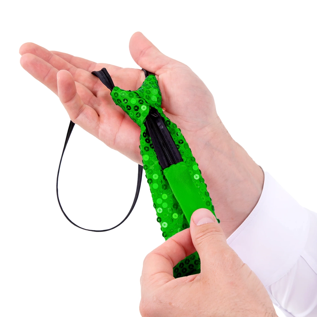 Party kravata svjetlucava zelena