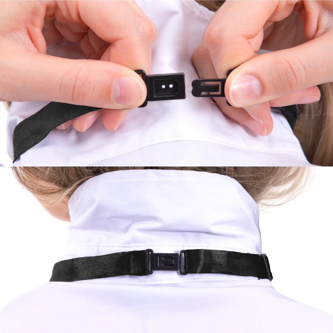 Crna party leptir-mašna s fliterima, podesiva