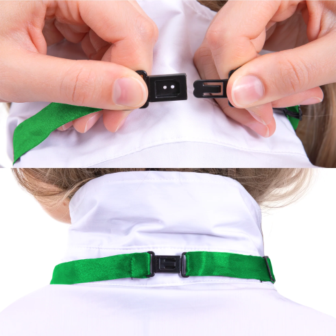 Bleščeči zeleni party metuljček