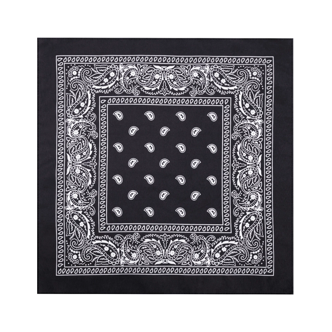 Party šatka bandana bavlnená čierna 54x54 cm