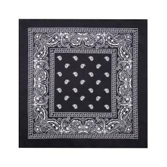 Party šatka bandana bavlnená čierna 54x54 cm
