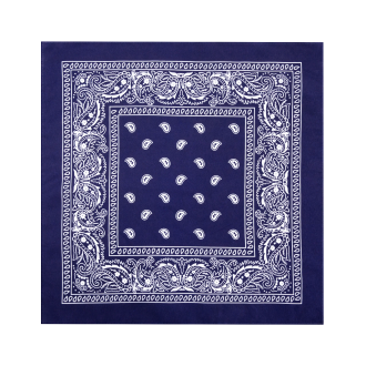 Party šatka bandana bavlnená tmavomodrá 54x54 cm